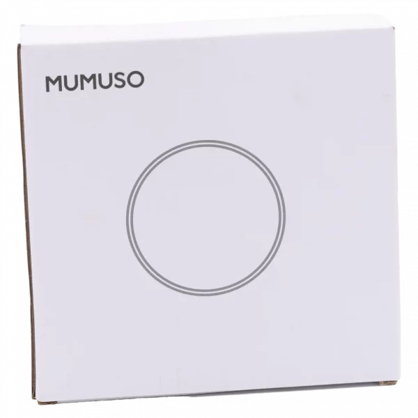 MUMUSO Tischspiegel rund aus Eisen und Glas (Weiß) – praktischer Kosmetikspiegel für Make-up und Styling zuhause.
