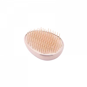 MUMUSO Massagebürste tragbar aus ABS-Kunststoff und TPEE-Elastomer, rosa – praktische Kopfhautmassage für unterwegs.