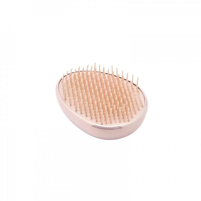 MUMUSO Massagebürste tragbar aus ABS-Kunststoff und TPEE-Elastomer, rosa – praktische Kopfhautmassage für unterwegs.