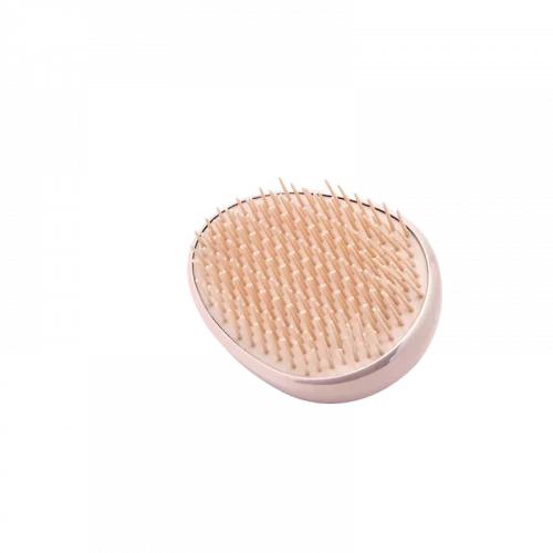 MUMUSO Massagebürste tragbar aus ABS-Kunststoff und TPEE-Elastomer, rosa – praktische Kopfhautmassage für unterwegs.
