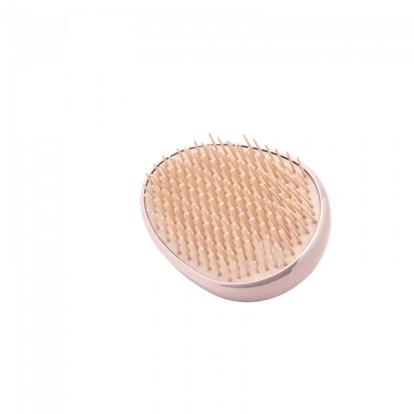 MUMUSO Massagebürste tragbar aus ABS-Kunststoff und TPEE-Elastomer, rosa – praktische Kopfhautmassage für unterwegs.