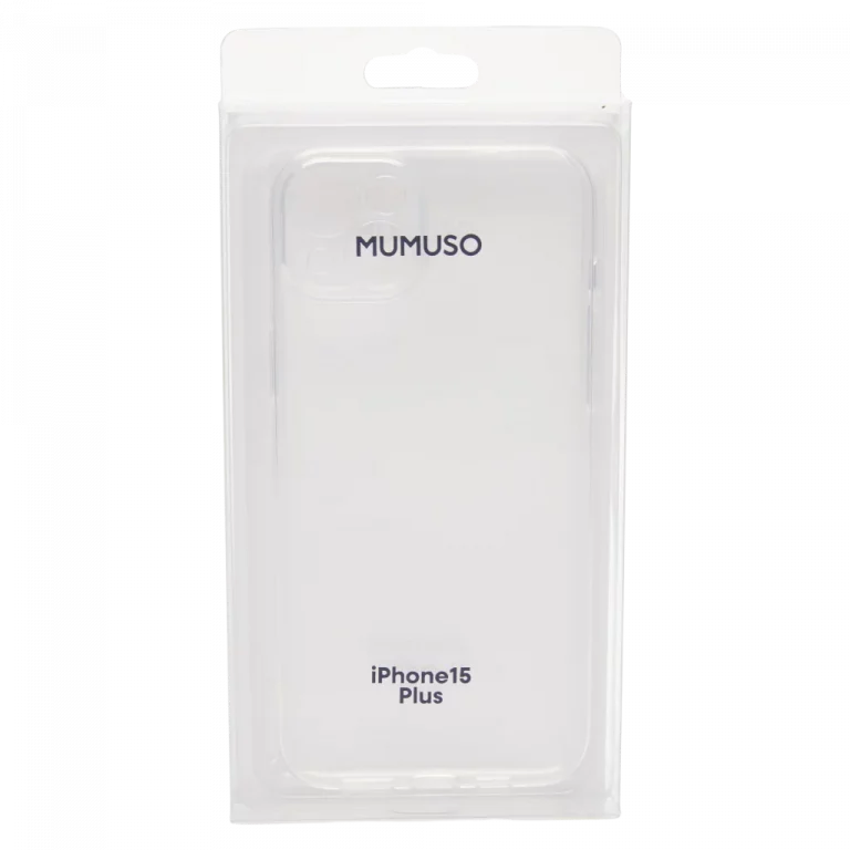 MUMUSO transparente TPU-Handyhülle für iPhone 15 Plus – kratzfeste Schutzhülle aus flexiblem Material, klarer Look.