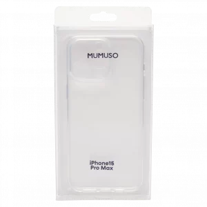 MUMUSO transparente TPU-Handyhülle für iPhone 15 Pro Max – flexible Schutzhülle, ideal als Handyhülle für den Alltag.
