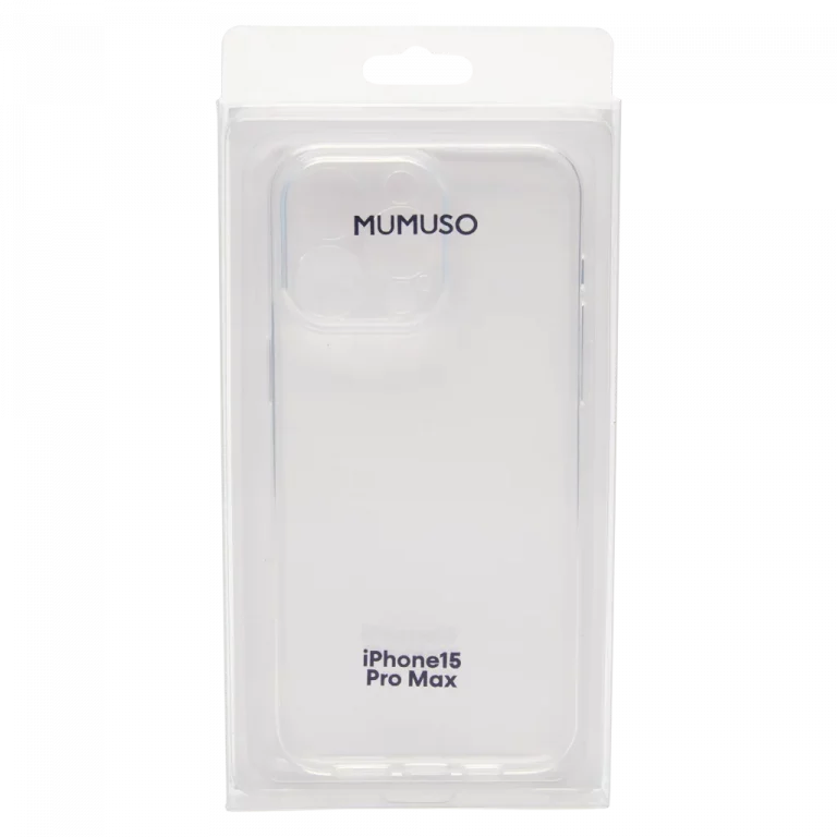 MUMUSO transparente TPU-Handyhülle für iPhone 15 Pro Max – flexible Schutzhülle, ideal als Handyhülle für den Alltag.