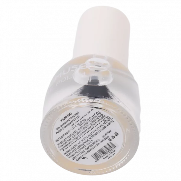 MUMUSO transparenter Nagellack als Überlack, 54,5 g – schützender Nagellack transparent für alle Nageltypen.
