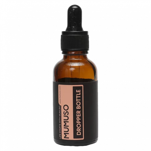 MUMUSO Tropfflasche mit Pipette, 30 ml (braun) für Serum oder ätherische Öle – vielseitige Dosierflasche für Kosmetik.