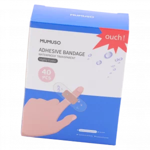 MUMUSO wasserdichtes transparentes Pflaster-Set, ultradünn, 40 Stück – ideal für kleine Wunden und sensible Haut.