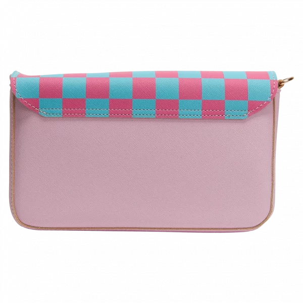 MUMUSO Umhängetasche aus Kunstleder mit Herz und Magnetverschluss, pink – praktische Crossbody Bag für Kinder.