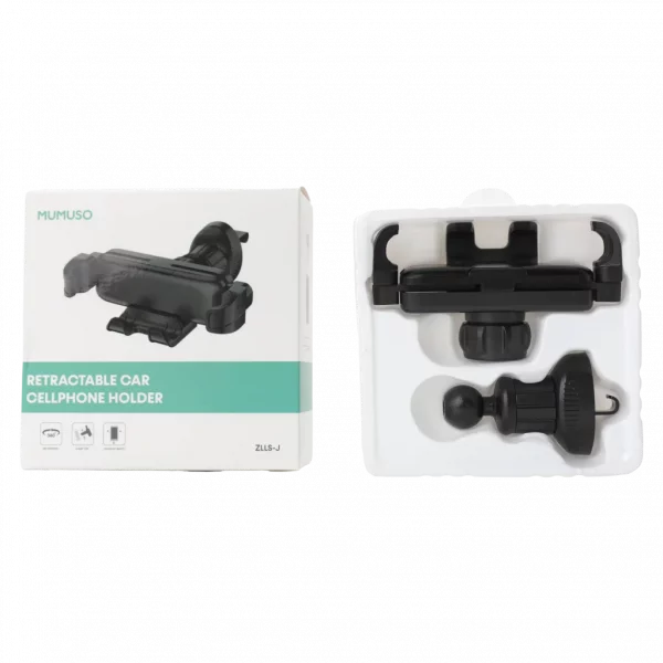 MUMUSO verstellbare magnetische Handyhalterung für das Auto aus ABS in Schwarz – praktische Kfz Handyhalterung mit Magnetfunktion.