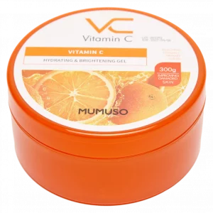 MUMUSO Gesichtsgel mit Vitamin C, 300 g (Orange) – feuchtigkeitsspendende Pflege für alle Hauttypen.