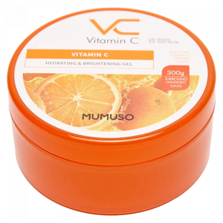 MUMUSO Gesichtsgel mit Vitamin C, 300 g (Orange) – feuchtigkeitsspendende Pflege für alle Hauttypen.