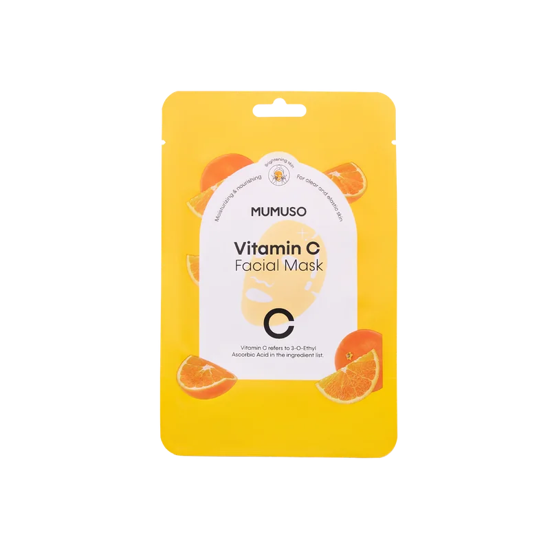 mumuso_vitamin-c_gesichtsmaske_feuchtigkeitsspendend_gelb.webp MUMUSO Vitamin C Gesichtsmaske, feuchtigkeitsspendend in Gelb – Gesichtsmaske mit Hyaluronsäure für strahlende Haut.