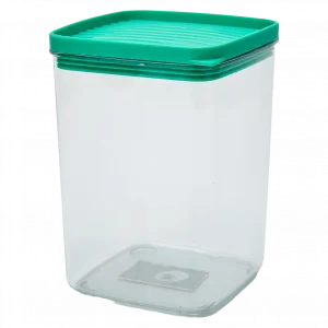 MUMUSO Vorratsdose aus Kunststoff, 880 ml – luftdichter Lebensmittelbehälter mit grünem Deckel für die Küche.