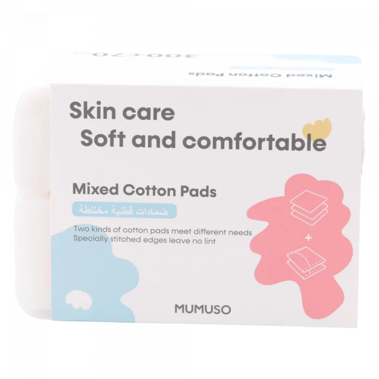 MUMUSO Wattepads fusselfrei, 100er-Pack naturweiß – weiche, saugstarke Beauty Tool Wattepads für Gesichtspflege.