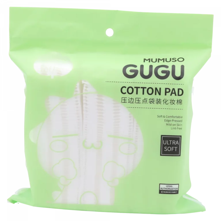 MUMUSO Wattepads fusselfrei für Gesichtspflege und Make-up-Entfernung, 180 Stück, weiß – weiche Kosmetik Wattepads im Beutel.