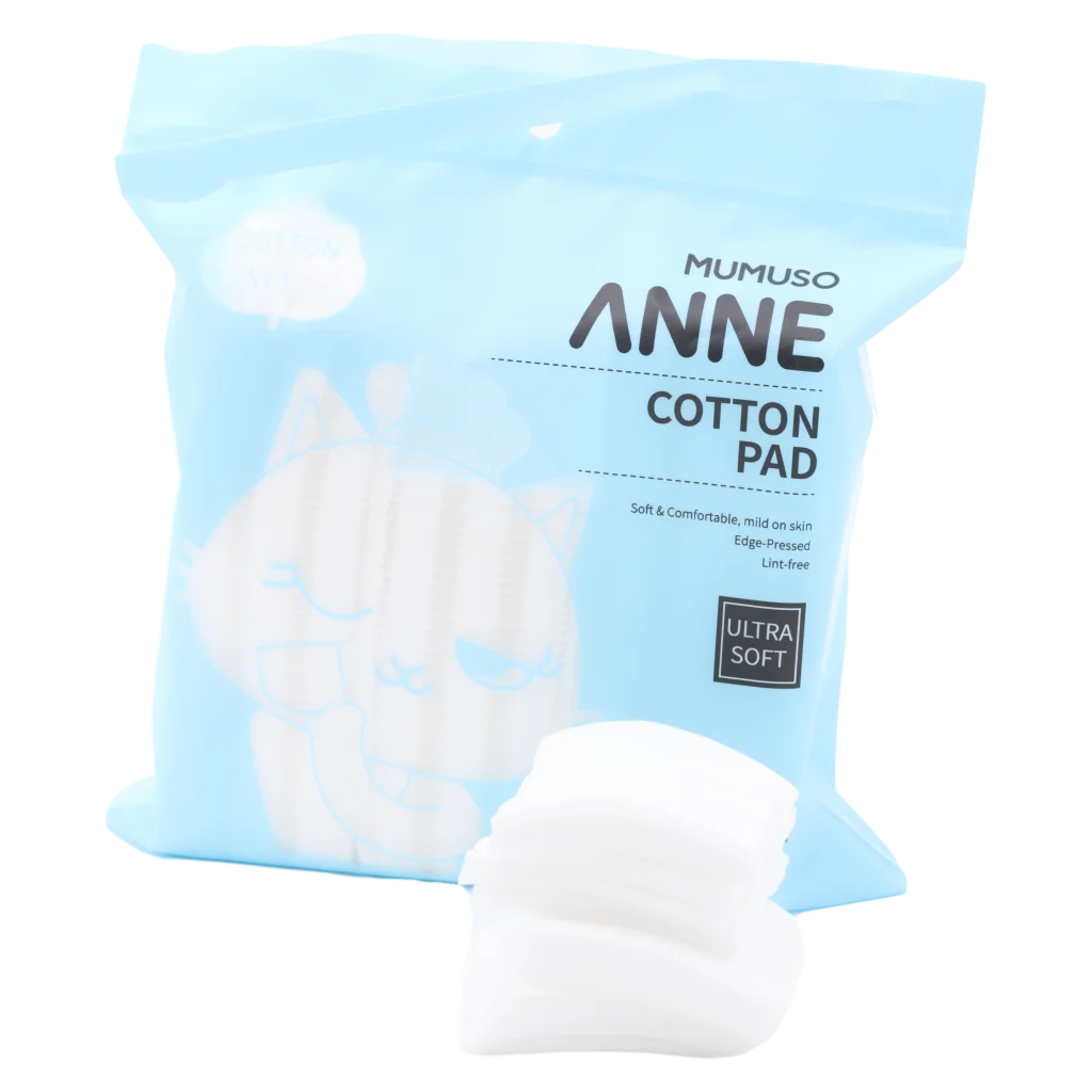 mumuso_wattepads_ultraweich_180st_randgepresst_weiss_2.webp MUMUSO Wattepads, randgepresst, 180 Stück, ultraweich und weiß – ideal für Gesichtspflege und sensible Haut.