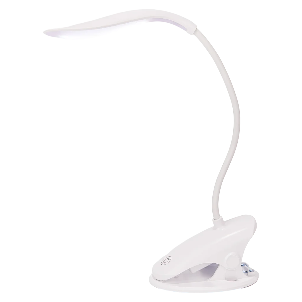 mumuso_wiederaufladbare_clip-on-tischlampe_abs_weiss_2.webp MUMUSO wiederaufladbare Clip-On Tischlampe aus ABS, weiß, mit flexiblem Schwanenhals und Berührungsschalter.
