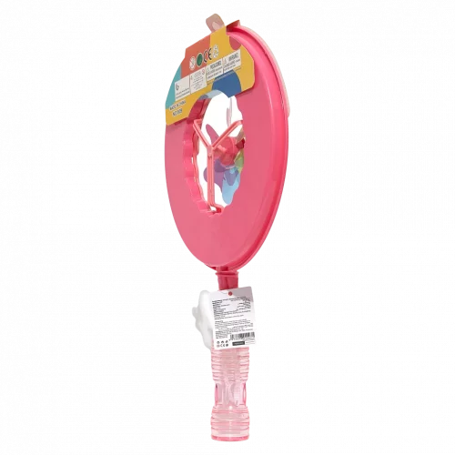 MUMUSO Seifenblasenspielzeug mit Windrad-Form aus PP, Kunststoff, rosa – Outdoor Kinderspielzeug für Garten und Park.