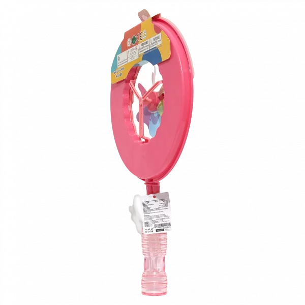 MUMUSO Seifenblasenspielzeug mit Windrad-Form aus PP, Kunststoff, rosa – Outdoor Kinderspielzeug für Garten und Park.