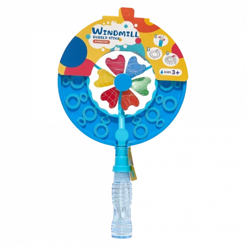 MUMUSO Seifenblasenspielzeug mit Windrad-Form aus PP, Kunststoff, rosa – Outdoor Kinderspielzeug für Garten und Park.