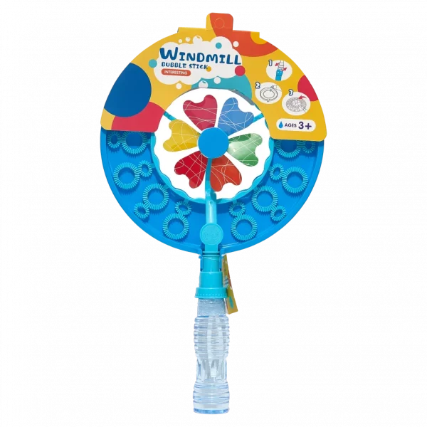 MUMUSO Seifenblasenspielzeug mit Windrad-Form aus PP, Kunststoff, rosa – Outdoor Kinderspielzeug für Garten und Park.