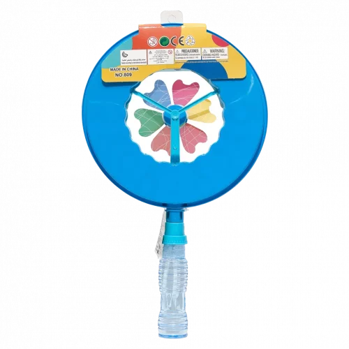 MUMUSO Seifenblasenspielzeug mit Windrad-Form aus PP, Kunststoff, rosa – Outdoor Kinderspielzeug für Garten und Park.