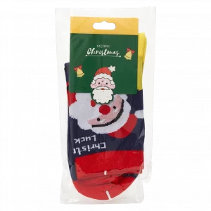 MUMUSO Damen Wintersocken in Rot mit Schneemann, bequeme Weihnachtssocken für kalte Tage und festliche Stimmung.