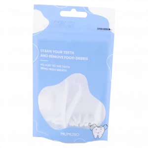 MUMUSO Zahnseide-Sticks aus Kunststoff, 30 Stück (Weiß) – praktische Oral Care für die tägliche Zahnzwischenraumreinigung.