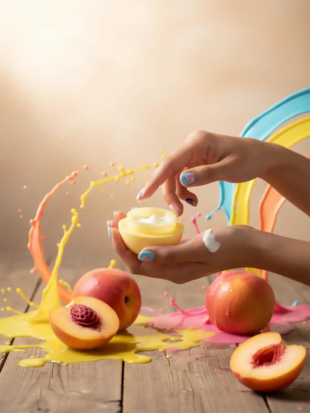 3 Handcreme Pfirsich Design aus der Fruit Collection Handcreme Pfirsich Design aus der Fruit Collection