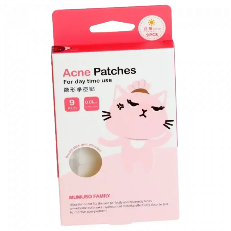 MUMUSO Akne-Patches für den Tag, 9 Stück – unsichtbare Hydrocolloid-Pflaster zur Behandlung von Hautunreinheiten.