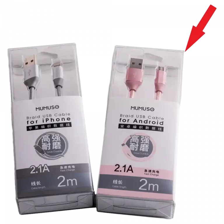 MUMUSO Android USB-Kabel (Rose) 2 m - hochwertiges Kabel zum schnellen Aufladen von Android-Geräten.