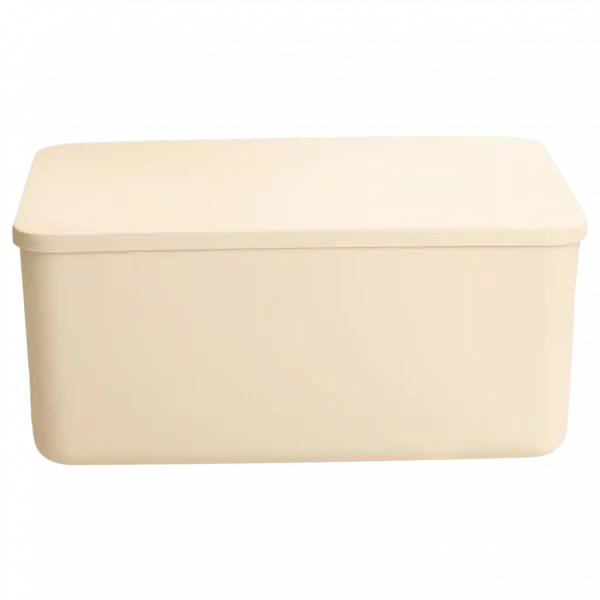 MUMUSO Aufbewahrungsbox mit Deckel (Beige) für die praktische Aufbewahrung von Kleidung und Gegenständen.