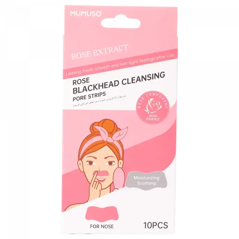 MUMUSO Gesichtsmaske mit Rosen-Extrakt – reinigende Pore Strips für die Nase, sorgt für ein glattes Hautgefühl.