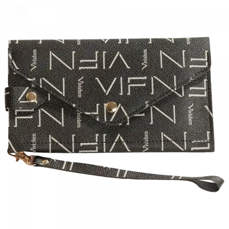 MUMUSO Brieftasche aus Kunstleder (Schwarz) mit Logo – ideal für Karten und Geld. Praktisch für den Alltag.