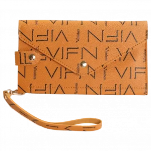 MUMUSO Brieftasche aus Kunstleder (Braun) – stilvoll mit grafischem Muster für den Alltag.