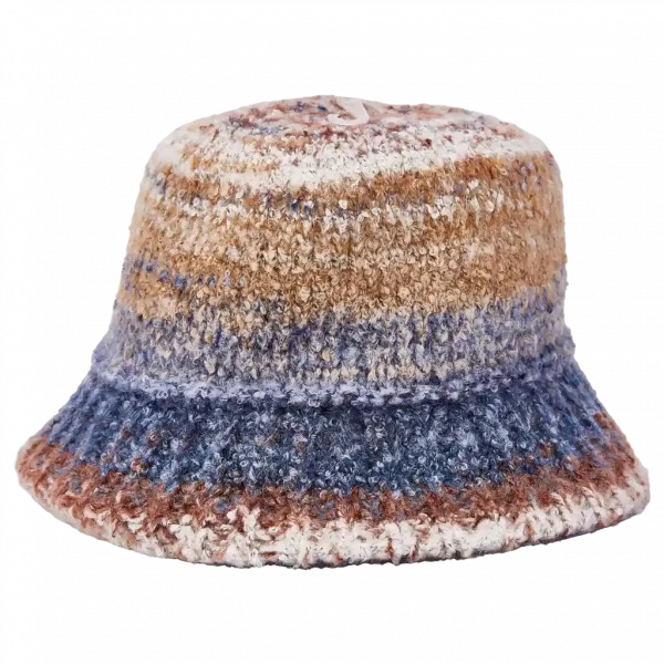 MUMUSO Bucket Hat in Blau, aus Wolle und Acryl – modischer Kopfschutz für jede Gelegenheit.