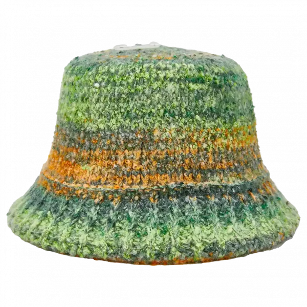 MUMUSO Bucket Hat in grün mit Farbverlauf – perfekte Kopfbedeckung für lässige Outfits.