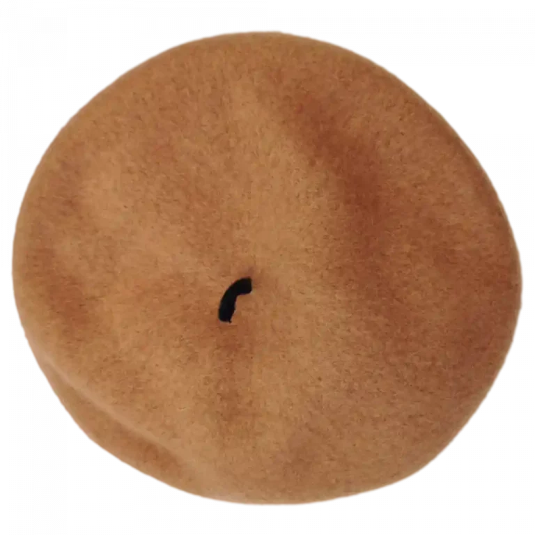 MUMUSO Camel Beret, braun – stylische Mütze für Herbst und Winter, ideal für modebewusste Looks.
