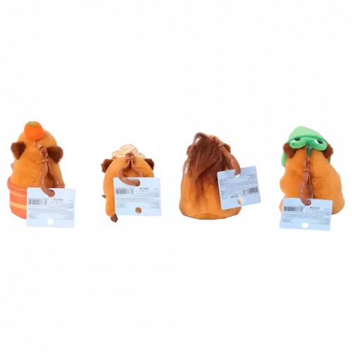 MUMUSO süßer Capybara-Anhänger aus Polyester (Orange) – ideales Spielzeug für Kinder und als Dekoration.
