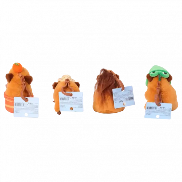 MUMUSO süßer Capybara-Anhänger aus Polyester (Orange) – ideales Spielzeug für Kinder und als Dekoration.