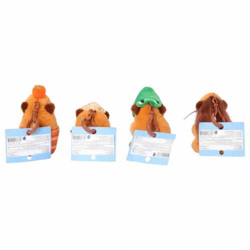 MUMUSO süßer Capybara-Anhänger aus Polyester (Orange) – ideales Spielzeug für Kinder und als Dekoration.