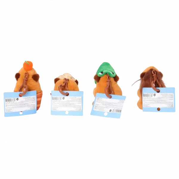 MUMUSO süßer Capybara-Anhänger aus Polyester (Orange) – ideales Spielzeug für Kinder und als Dekoration.