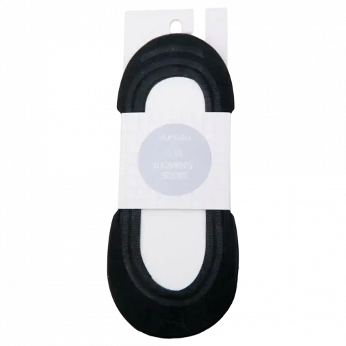 MUMUSO Damensocken (Schwarz) - klassische, rutschfeste Sneakersocken für den Alltag.