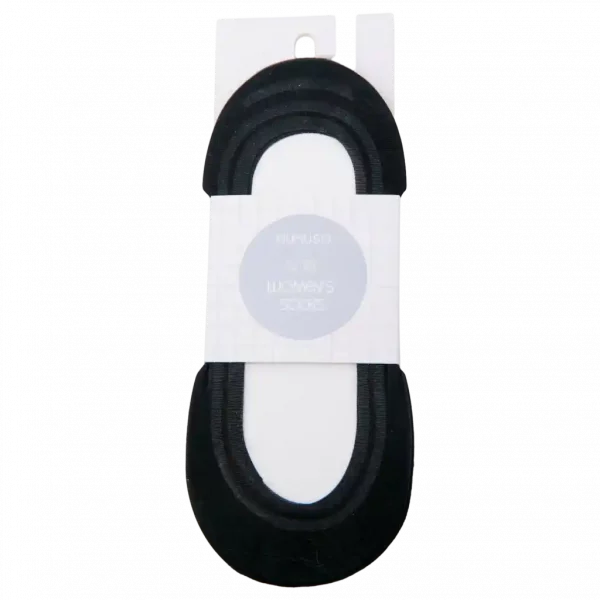 MUMUSO Damensocken (Schwarz) - klassische, rutschfeste Sneakersocken für den Alltag.