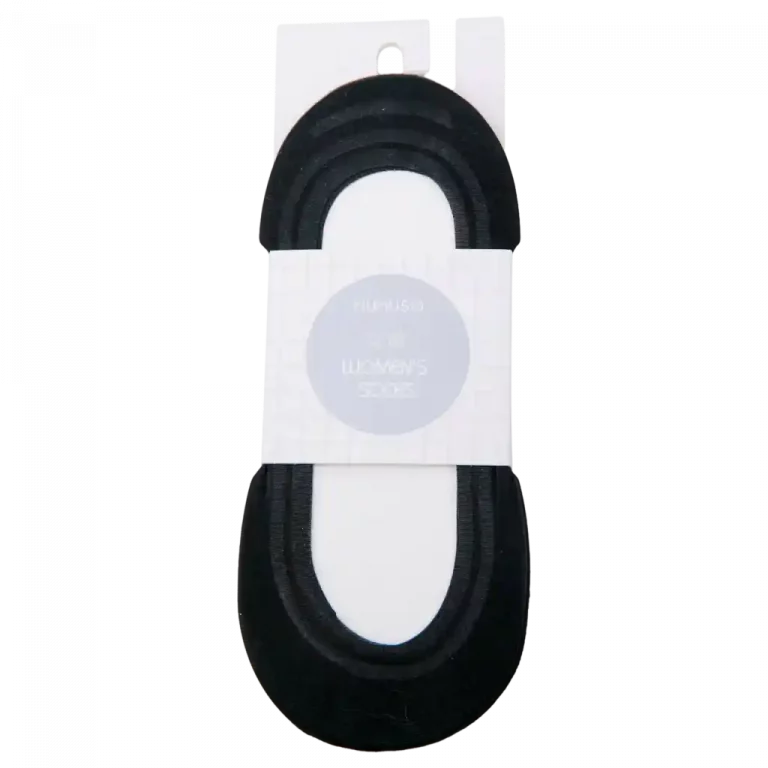 MUMUSO Damensocken (Schwarz) - klassische, rutschfeste Sneakersocken für den Alltag.