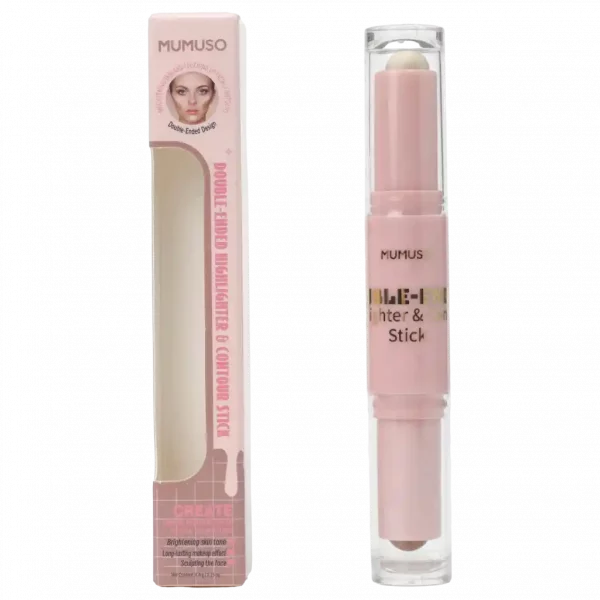 MUMUSO Double-Ended Highlighter & Contour Stick in Rosa, praktisch für das Konturieren und Hervorheben.