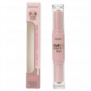 MUMUSO Double-Ended Highlighter & Contour Stick (Dunkelbraun) – ideal für das Gesichtskonturieren und Highlighten.