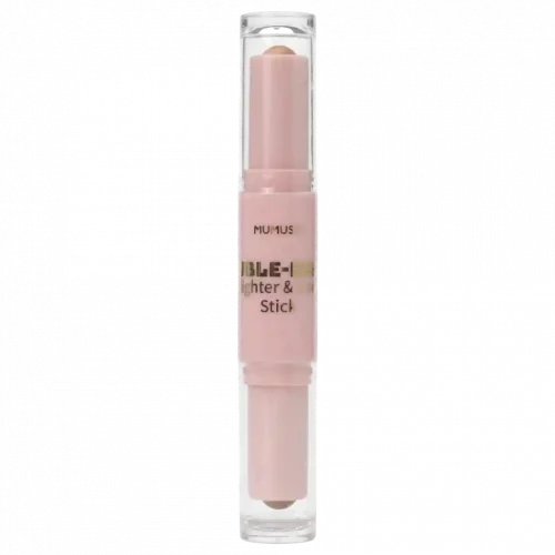 MUMUSO Double-Ended Highlighter & Contour Stick (Dunkelbraun) – ideal für das Gesichtskonturieren und Highlighten.