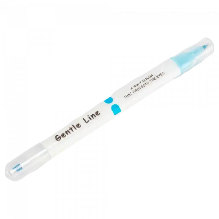 MUMUSO DUAL-TIP HIGHLIGHTER in himmelblau – ideal für Schule oder Büro, mit sanfter Farbabgabe.