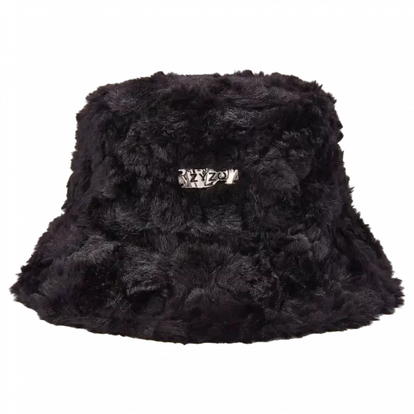 MUMUSO schwarz gefütterter Fischerhut aus 100 % Polyester – stylisches Accessoire für jede Gelegenheit.